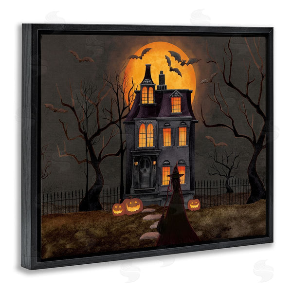 Stupell Industries Nicole Tamarin | Bats Over Haunted Mansion