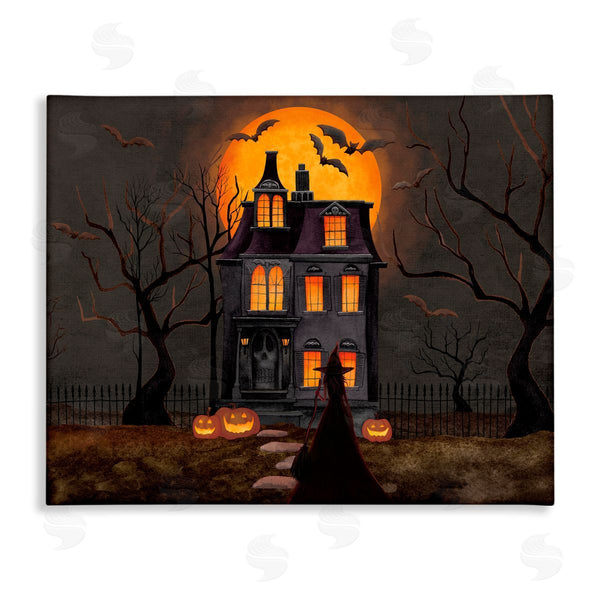 stupell industries Nicole Tamarin | Bats Over Haunted Mansion