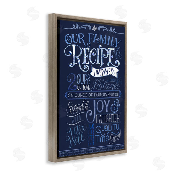 Stupell Industries Nicole Tamarin | Blue Our Family Recipe