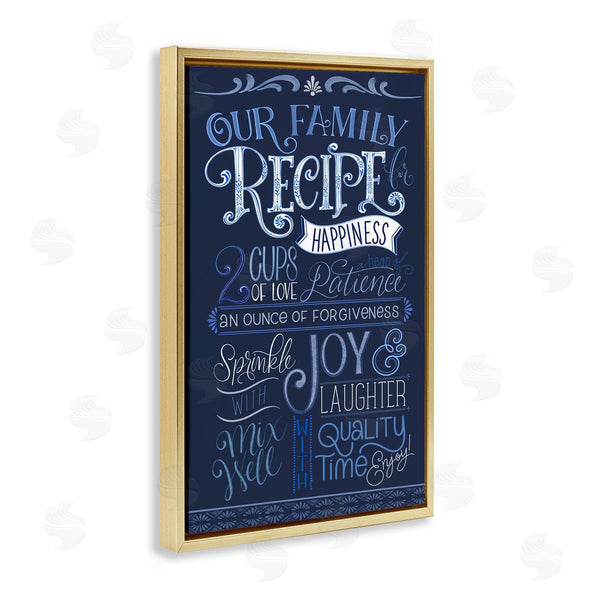 Stupell Industries Nicole Tamarin | Blue Our Family Recipe