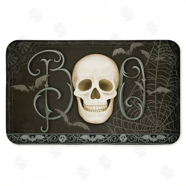 stupell industries Nicole Tamarin | Boo with Skulls & Bats Anti-Fatigue Mat