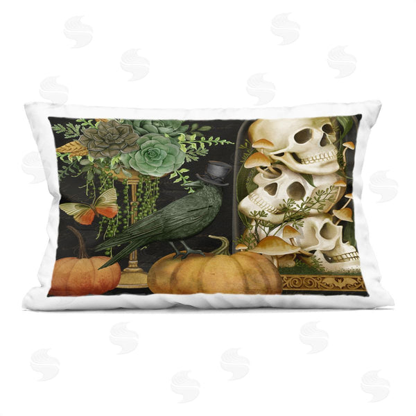 stupell industries Nicole Tamarin | Crow & Skulls Academia Printed Throw Pillow
