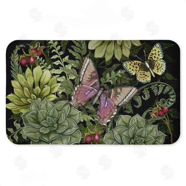 stupell industries Nicole Tamarin | Dark Succulents Midnight Garden Anti-Fatigue Mat