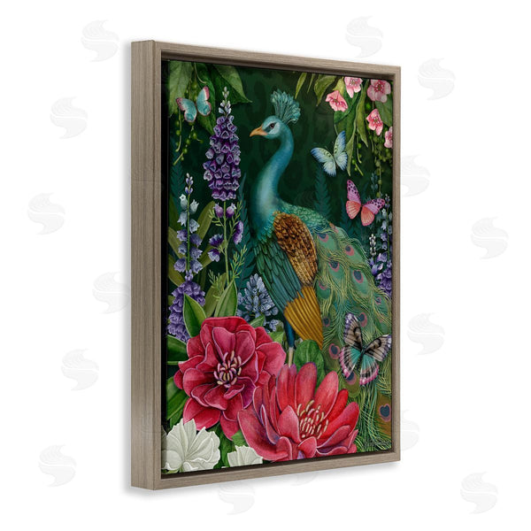 Stupell Industries Nicole Tamarin | Garden Motif Peacock