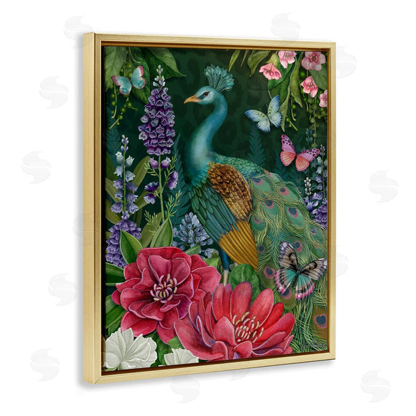Stupell Industries Nicole Tamarin | Garden Motif Peacock