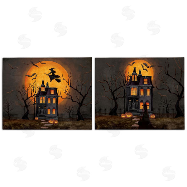 stupell industries Nicole Tamarin | Haunted Houses with Moon