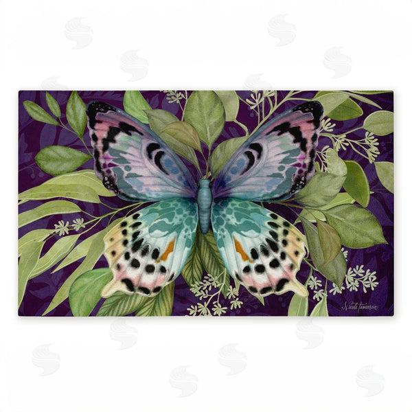 stupell industries Nicole Tamarin | Midnight Butterfly Garden Non-Woven Door Mat