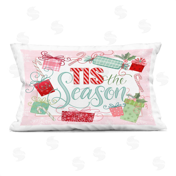 stupell industries Nicole Tamarin | Pastel Pink Tis The Season Printed Throw Pillow