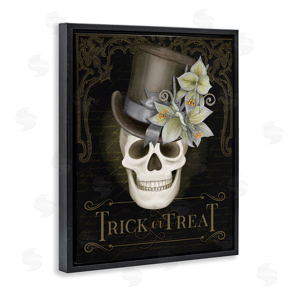 Stupell Industries Nicole Tamarin | Trick Or Treat Skeleton Skull