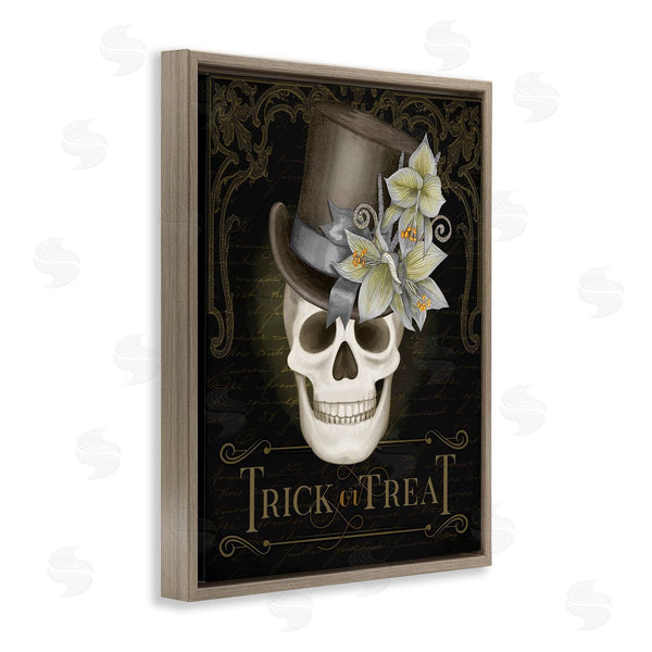 Stupell Industries Nicole Tamarin | Trick Or Treat Skeleton Skull