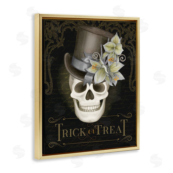Stupell Industries Nicole Tamarin | Trick Or Treat Skeleton Skull