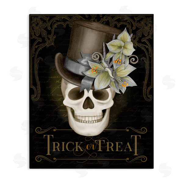 stupell industries Nicole Tamarin | Trick Or Treat Skeleton Skull
