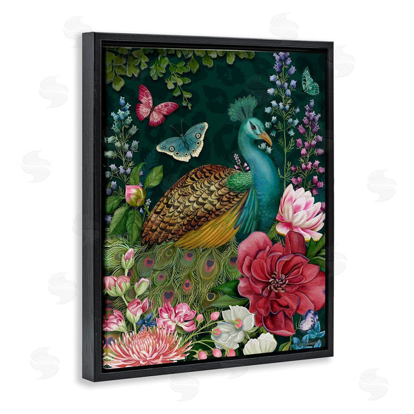 Stupell Industries Nicole Tamarin | Wild Garden Peacock