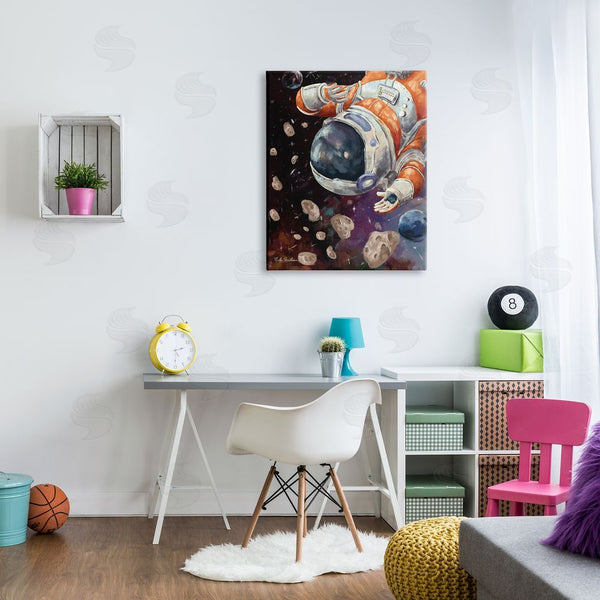 Stupell Industries Nidhi Wadhwa | Astronaut & Space Asteroids Wall Art