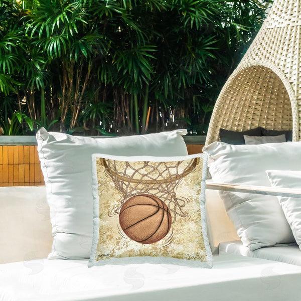 Stupell Industries Nidhi Wadhwa | Basketball In Hoop Printed Throw Pillow