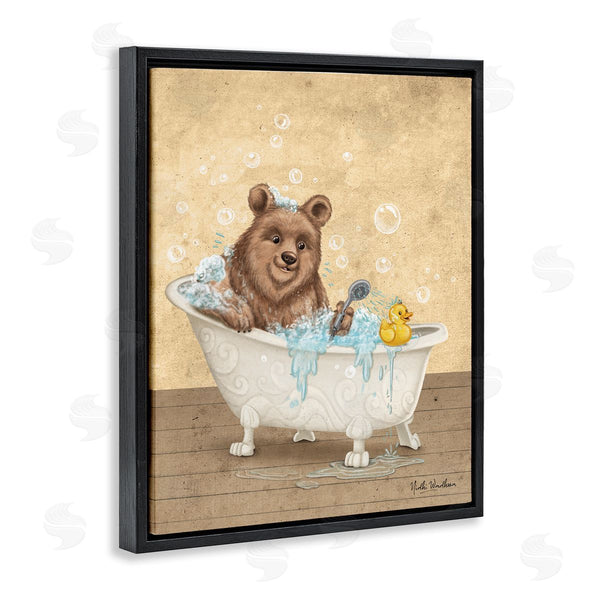 Stupell Industries Nidhi Wadhwa | Bear & Rubber Duck Bath Wall Art