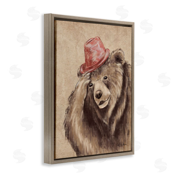 Stupell Industries Nidhi Wadhwa | Brown Bear In Hat Wall Art
