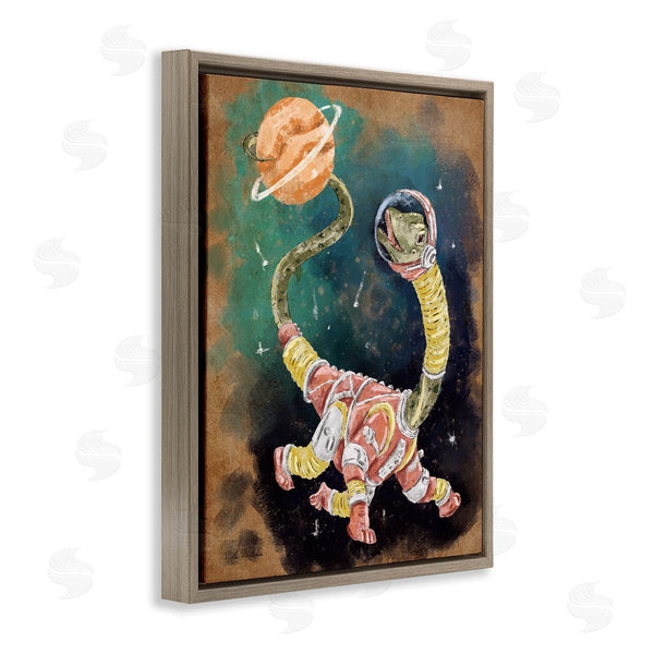 Stupell Industries Nidhi Wadhwa | Dinosaur In Outer Space Wall Art