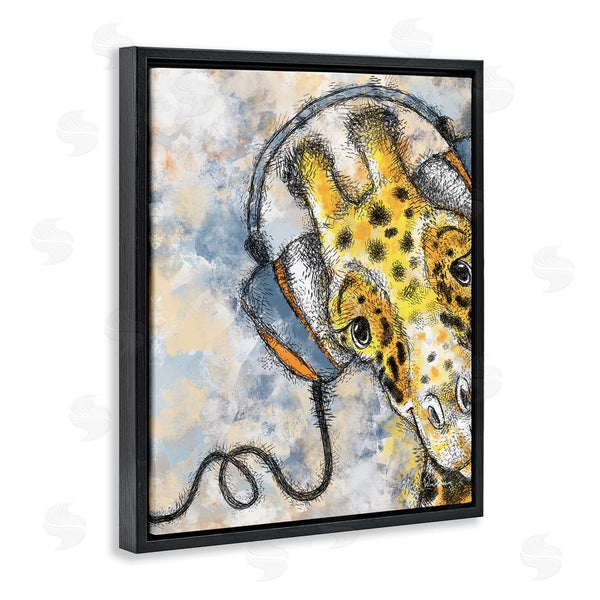 Stupell Industries Nidhi Wadhwa | Giraffe With Headphones Wall Art