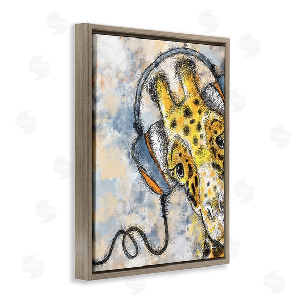 Stupell Industries Nidhi Wadhwa | Giraffe With Headphones Wall Art