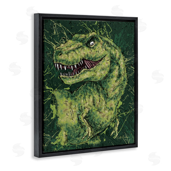 Stupell Industries Nidhi Wadhwa | Green Abstract T-Rex
