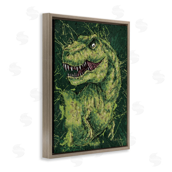 Stupell Industries Nidhi Wadhwa | Green Abstract T-Rex