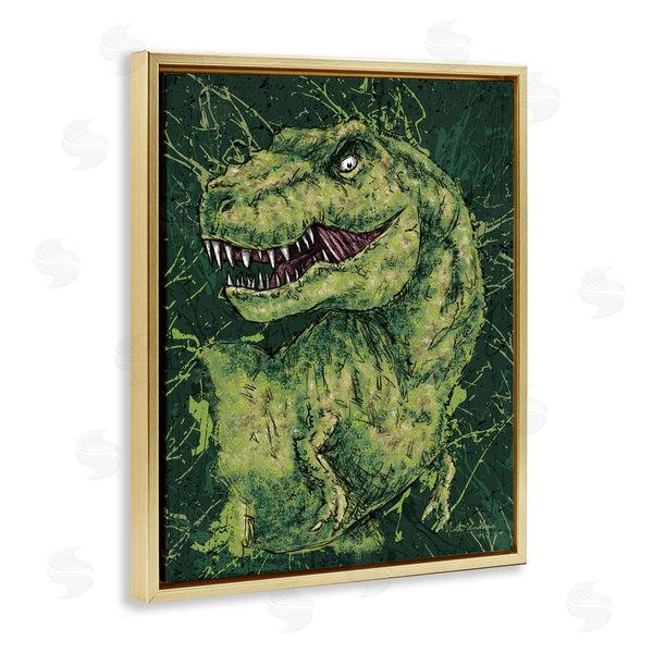 Stupell Industries Nidhi Wadhwa | Green Abstract T-Rex