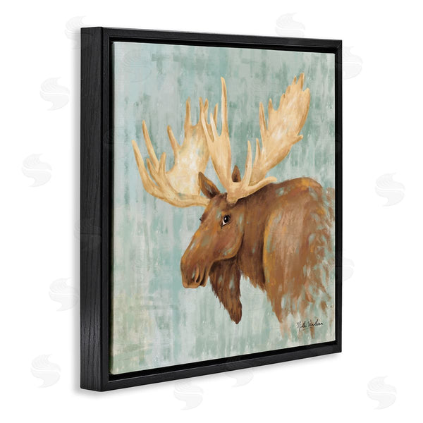 Stupell Industries Nidhi Wadhwa | Happy Moose Portrait Wall Art