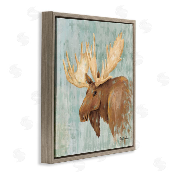 Stupell Industries Nidhi Wadhwa | Happy Moose Portrait Wall Art