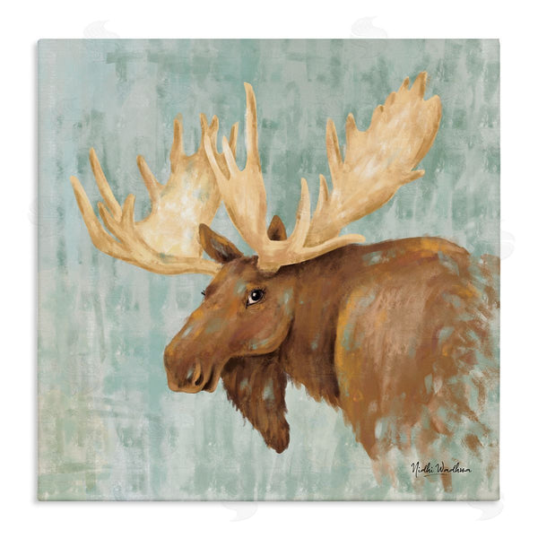 stupell industries Nidhi Wadhwa | Happy Moose Portrait Wall Art