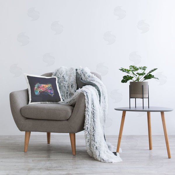 Stupell Industries Nidhi Wadhwa | Modern Game Controller Printed Throw Pillow