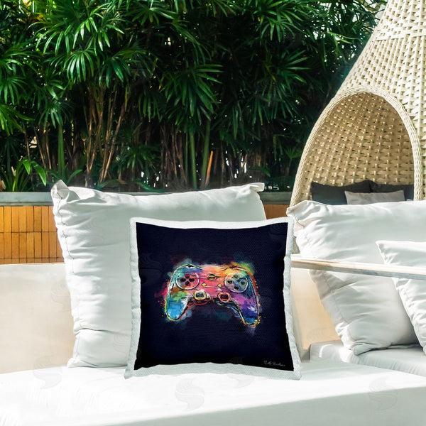 Stupell Industries Nidhi Wadhwa | Modern Game Controller Printed Throw Pillow
