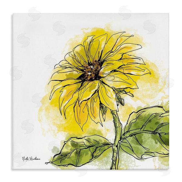 stupell industries Nidhi Wadhwa | Modern Splash Sunflower Wall Art