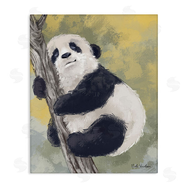 stupell industries Nidhi Wadhwa | Panda Cub on Branch Wall Art