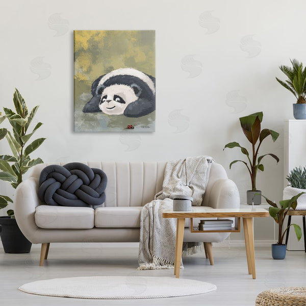 Stupell Industries Nidhi Wadhwa | Panda Watching Ladybug Wall Art