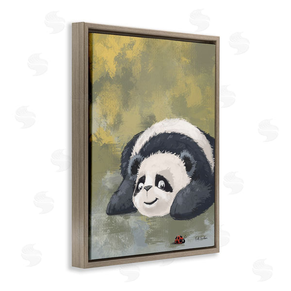 Stupell Industries Nidhi Wadhwa | Panda Watching Ladybug Wall Art