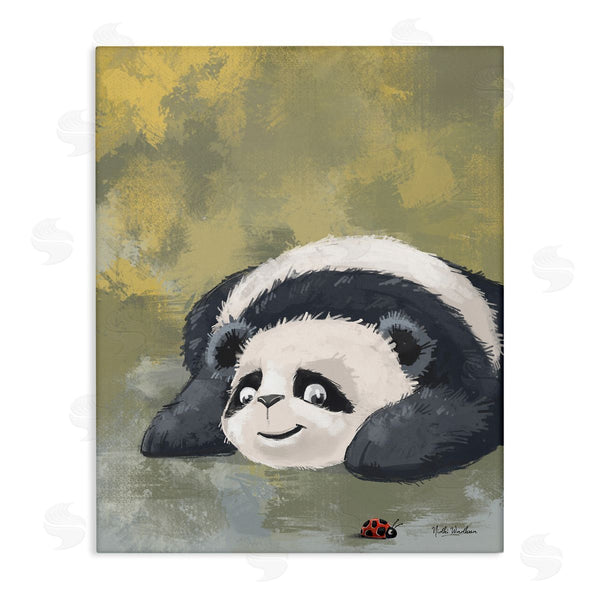 stupell industries Nidhi Wadhwa | Panda Watching Ladybug Wall Art