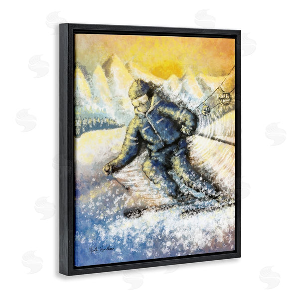Stupell Industries Nidhi Wadhwa | Person Skiing On Slopes Wall Art