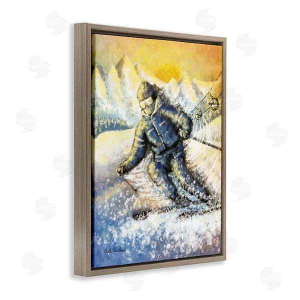 Stupell Industries Nidhi Wadhwa | Person Skiing On Slopes Wall Art
