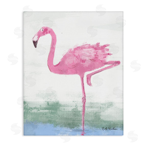stupell industries Nidhi Wadhwa | Pink Flamingo Painting Wall Art
