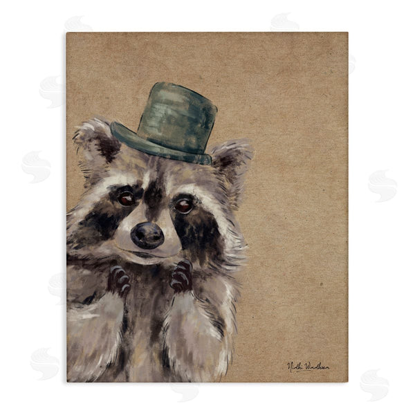stupell industries Nidhi Wadhwa | Raccoon Wearing Top Hat Wall Art