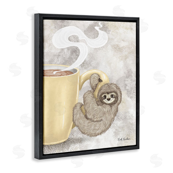 Stupell Industries Nidhi Wadhwa | Sloth On Coffee Mug Wall Art