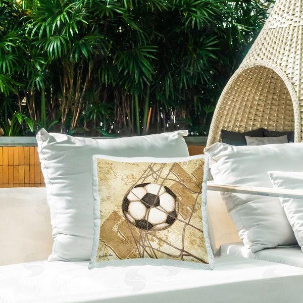 Stupell Industries Nidhi Wadhwa | Soccer Ball Goal Printed Throw Pillow