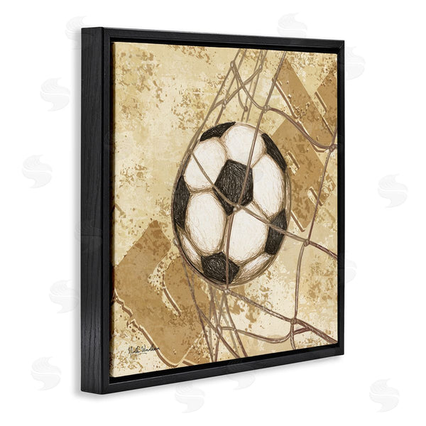Stupell Industries Nidhi Wadhwa | Soccer Ball In Goal Wall Art