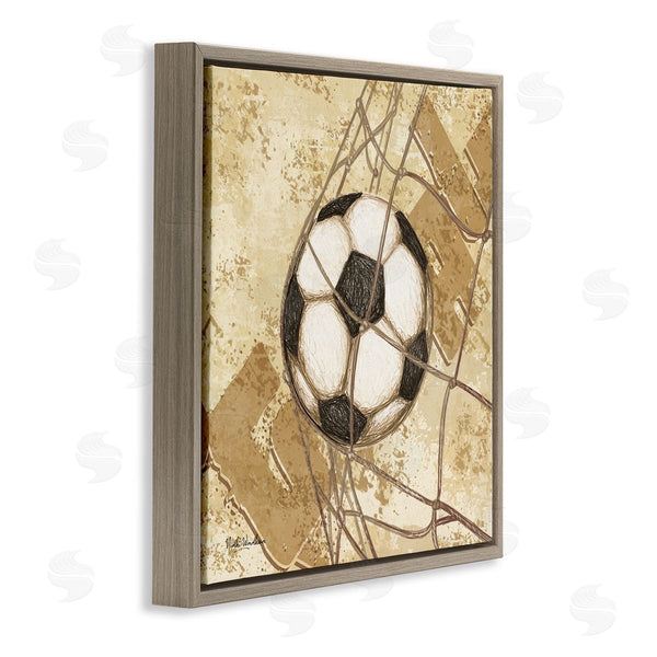 Stupell Industries Nidhi Wadhwa | Soccer Ball In Goal Wall Art