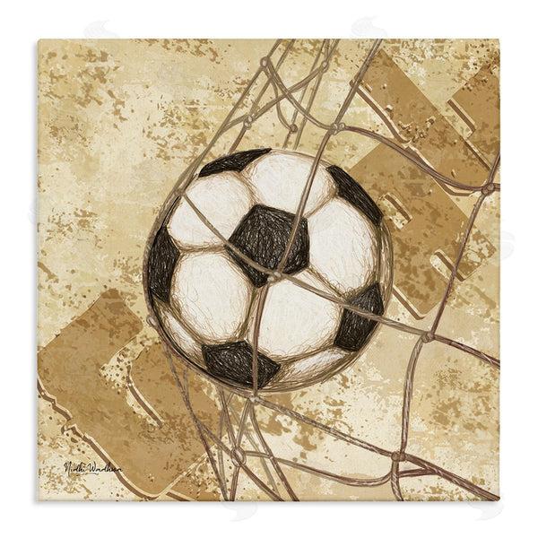 stupell industries Nidhi Wadhwa | Soccer Ball in Goal Wall Art