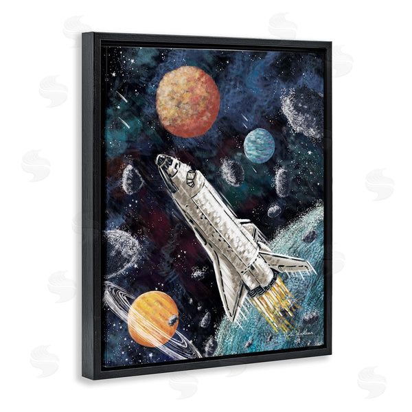 Stupell Industries Nidhi Wadhwa | Spaceship In Outer Space