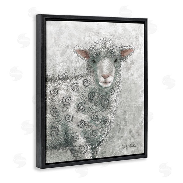 Stupell Industries Nidhi Wadhwa | Spiral Patterned Sheep Wall Art