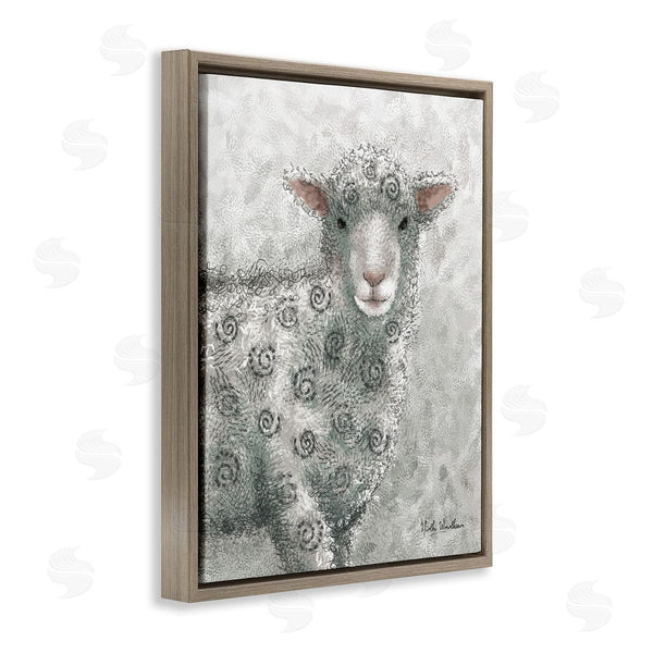 Stupell Industries Nidhi Wadhwa | Spiral Patterned Sheep Wall Art