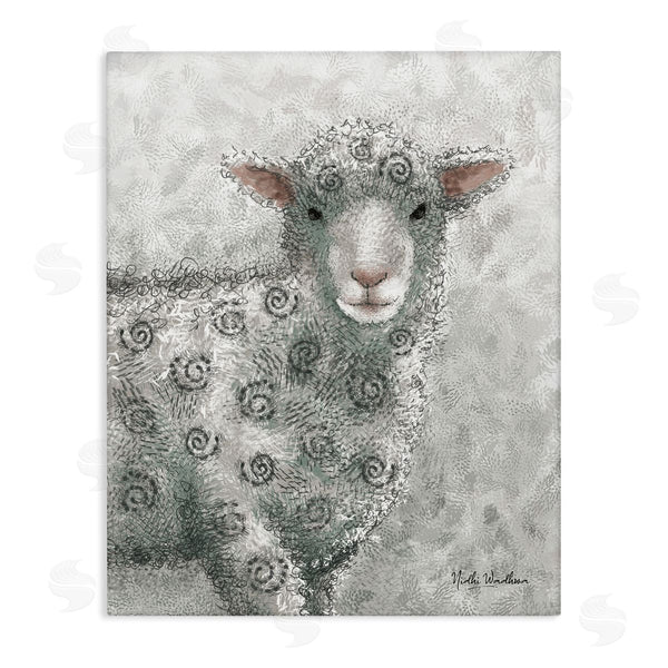 stupell industries Nidhi Wadhwa | Spiral Patterned Sheep Wall Art